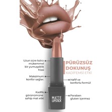 Store Yoğun Renk Veren Uzun Süre Kalıcı Nemlendirici Kadifemsi Mat Ruj - Matte Lipstick 402 Nude