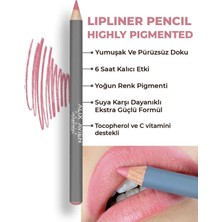 Store Uzun Süre Kalıcı Dağılma Yapmayan Nemlendirici Dudak Kalemi - Lipliner Pencil 11 True Rose