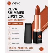 Store Shimmer Lipstick Orange Rust - Işıltı Ruj - No: 901 - Vegan & Temiz Içerik