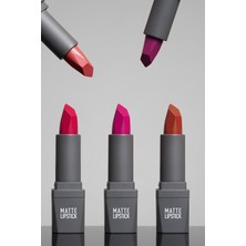 Store Yoğun Renk Veren Uzun Süre Kalıcı Nemlendirici Kadifemsi Mat Ruj - Matte Lipstick 408 Spicy Rose