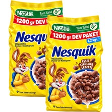 Nesquik Kakaolu Tam Tahıl Gevreği 1200 gr 2 Li (2,4 Kg)
