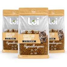Loi Sterilised & Light Somon ve Karidesli Kısır Kedi Maması 3 x 1 kg