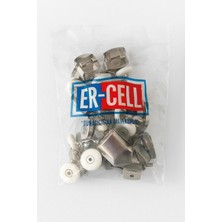 Store Duşakabin Tekeri, Krom 8’li Takım, 24 mm Çap, Alt Üst Takım, Cam, Kabin Tekerleği, Dayanıklı Yedek Parça (Gri)