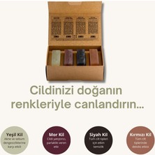 Store Erkekler Için Doğal Kil Sabunu Seti - 4X120 gr - Organik & El Yapımı - Zengin Minerallerle Desteklenmiş Sülfatsız Sabun - Cilt ve Saç Bakımı Için