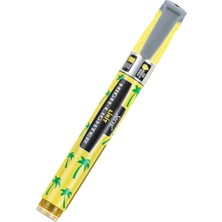 Store Lıkıt Kalem Desenli Pastel Sarı