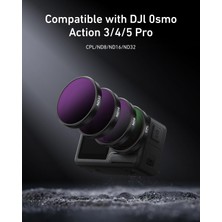 Store Djı Osmo Action 5 Pro/4/3, Xtra Edge/pro Için Cpl Nd Filtresi