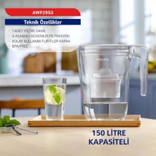 Store Philips Su Arıtma Filtreli Sürahi 3,4 L AWP2953WHT