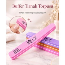 Store Profesyonel Tırnak Üstü Törpü Buffer 100 180 Renkli Yarım Ay 1 Adet