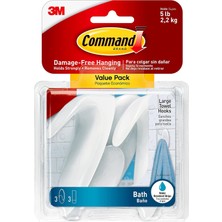 Store Komut BATH17 3es B Y K El Havlusu Kanca, Value Pack, 3-Kanca, 3-Large Izgili Su Ge Irmez, BATH17-3ES