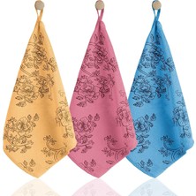 Store Premium Kalite Desenli Kadife Mutfak Bezi | Leke Tutmaz-Koku Yapmaz X3 Adet 30X40CM