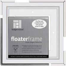 Store Ampersand Ahşap Paneller Için Floaterframe 17,72 cm Derinlik, Kalın, 15,72 x 15,72 Cm, Beyaz (FBOLD780606W)