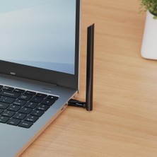 Store MA14H | AX300 Wi-Fi 6 Kablosuz USB Adaptör | Yüksek Kazançlı Anten | Dahili Sürücü Tak Çalıştır | Windows ve Linux Uyumlu | Güçlü Sinyal Alıcı | Masaüstü ve Laptop Wi-Fi Alıcı