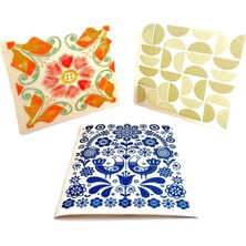 Store Swedish Dishcloth Isveç Bezi Otantik Desenler 3'lü Paket, Sürdürülebilir, Tekrar Kullanılabilir, Tüm Yüzeylere Uygulanabilir, Makinede Yıkanabilir