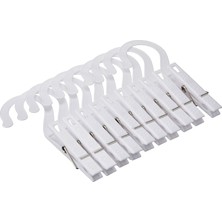Store Asmak Için Çamaşır Plastik Kancaları, 0,25 x 2,25 x 5,25 Inç, Beyaz