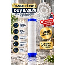 Ceko Armatür Pamuk Filtreli Duş Başlığı Yedek Filtresi 10 cm – Duş Filtresi – Su Filtresi Beyaz