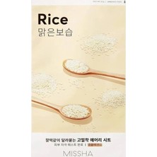 Store Pirinç Özlü Aydınlık ve Pürüzsüz Görünüm Sunan Yaprak Maske Airy Fit Sheet Mask (Rice)