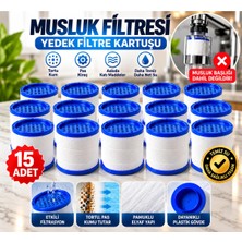 Ceko Armatür Musluk Su Filtresi 15 Adet Yedek Filtre – Tortu, Pas, Kum ve Kireç Tutucu Beyaz