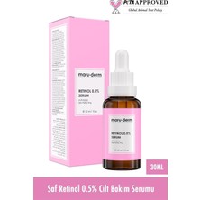 Store Maruderm Retinol%0.5 Cilt Yenileyici Bakım Serumu – Besleyici Bitkisel Yağlar & Seramid ile Ince Çizgi Karşıtı Yüz Serumu, 30 ml