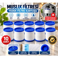 Ceko Armatür Musluk Su Filtresi 10 Adet Yedek Filtre – Tortu, Pas, Kum ve Kireç Tutucu Beyaz