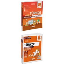 Anonim Gizli Yayınları 8. Sınıf Türkçe Alıştırmalı Soru Bankası + Müfredatın Gizli Dergisi Set
