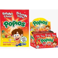 Hleks Popios Tutti Frutti Aromalı Patlayan Şeker 4 gr 40 Adet