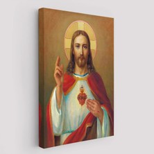 Cepahir Isa'nın En Kutsal Kalbi Tablosu - The Most Sacred Heart Of JESUS-6478