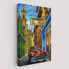 Cepahir La Bodeguita Cuba Car Duvar TABLOSU-6457