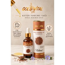 Gold Vital Keten Tohumu Yağı (Flaxseed Oil) 50 ml – Doğal Bitkisel Bakım Yağı