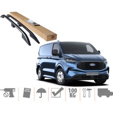 Ekolmaks Ford Custom Uzun Şase Maxi Van Üst Port Bagaj Tavan Çıtası 2024 Sonrası Siyah
