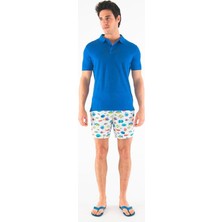 Zeybra Lino Men's Polo T-Shirt Blue