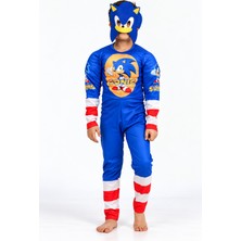 Urban Trend Store Çocuk Sonic Kaslı Kostümü – Maske Hediyeli Kostüm Seti