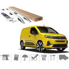 Ekolmaks Opel Combo Uzun Şase Maxi Van Üst Port Bagaj Tavan Çıtası 2019 Sonrası Gri