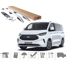 Ekolmaks Ford Custom Kısa Şase Üst Port Bagaj Tavan Çıtası 2024 Sonrası Gri