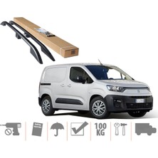 Ekolmaks Fiat Doblo 3 Uzun Şase Maxi Üst Port Bagaj Tavan Çıtası 2023 Sonrası Siyah