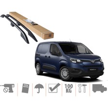 Ekolmaks Toyota Proace City Uzun Şase Maxi Van Üst Port Bagaj Tavan Çıtası 2019 Sonrası Siyah