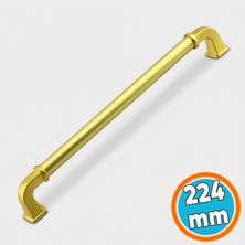 Nzb Mobilya Çekmece Mutfak Dolabı Dolap Kapak Kulpları Kulb Kulpu Metal Mat Gold Altın Kulp 224 mm