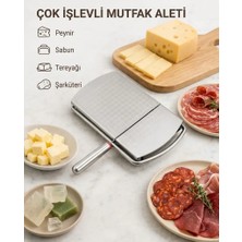Russet Kalıp Peynir Dilimleme Aparatı Giyotin Kesici Tel 13X21 cm