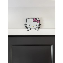 3Dlab Three-Dimensional Systems Hello Kitty Dekoratif Kapı ve Duvar Süsü - Çocuk ve Bebek Odası Dekoru