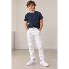 Ugly Duck 06-16 Yaş Gabardin Pantolon - Beyaz