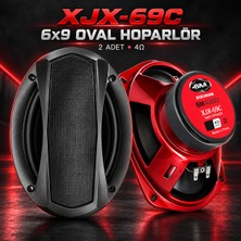 Boschmann Oto Koaksiyel Hoparlör Oval 6x9 900W 2 Adet Kapaklı Tweeterli  XJX-69C BM-69C