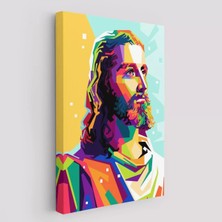 Cepahir Renkli Isa Mesih Duvar Tablosu, Jesus CHRIST-6343