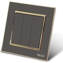 Mucize Anahtar Üçlü Siyah Gold Çerçeveli Wesa