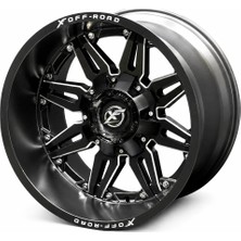 XF-204 20X12 6X139.7 Et-44 Matte Black+Mıllıng