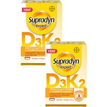 Supradyn Expert D3K2 ve Kalsiyum 30 Tablet x 2 Adet