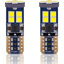 Mucize T10 W5W Canbus 4 LED Fiat Egea Park Plaka Tavan Iç Aydınlatma Ampulü 10'lu Paket