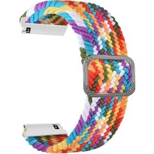 Dmay Qcy Watch Gt / Gt 2 / Gs / Gs 2 / Gts / Gtc / Qcy Active Gt / Gx Uyumlu Ayarlanır Tokalı Naylon Kordon 22