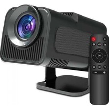 MiraLive Android Projeksiyon Siyah Taşınabilir Sinema Projektörü 4K 1080P Ev Sineması Bluetooth