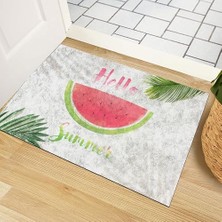 Kapı Önü Paspası, Modern ve Şık, Ev, Ofis ve Dış Mekân Kullanımı Için (Hello Summer) 45X65
