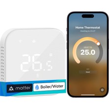 Meross Akıllı Termostat Matter MTS215B (Apple Home Destekli)