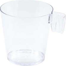 Espresso ve Türk Kahvesi Fincanı Plastik Şeffaf, 10 Adet